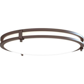 Saturn 16" Round LED Flush Mount, 35W, 1800 Lumens, 90 CRI, Antique Bronze