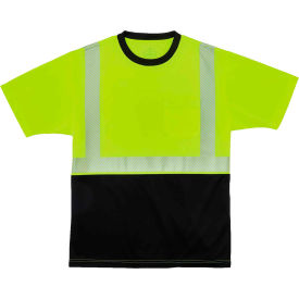 Hi-Vis Performance Short Sleeve T-Shirt, Class 2, Long-6XL, Lime