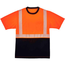 Hi-Vis Performance Short Sleeve T-Shirt, Class 2, Long-XL, Orange