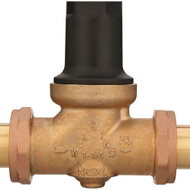 1-1/4" Pressure Reducing Valve, Double Union FNPT Copper Sweat Connection