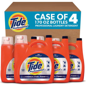 Professional Commercial HE Laundry Detergent, Unscented, 170 oz. Pour Bottle, 4/Case
