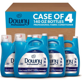 Professional Commercial Fabric Softener, Clean & Fresh Scent, 140 oz Pour Bottle, 4/Case