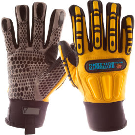 Impacto Dryrigger Full Finger Mechanics Gloves, XXXL, Yellow/Black