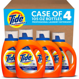 Commercial HE Laundry Detergent, Unscented, 105 oz. Pour Bottle, 4/Case