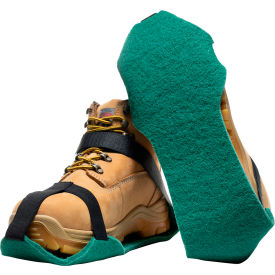 Overshoes, L Men 11-13/Women 12-14, Black/Green