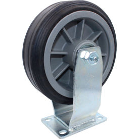6" All-Terrain Solid Rubber Rigid Caster, 375 lb. Capacity