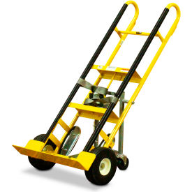 Snap-Loc Appliance E-Track Hand Truck Cart with Cinch Strap, Flat-Free Wheels, 500 lb. Cap.