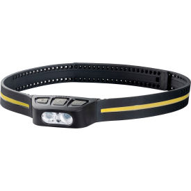 LHS500R LED Rechargeable Headlamp with 360 Degree Lighting Strap, 515 Lumens, Black