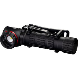 LED Rechargeable Headlamp with Pocket Clip & Magnet, 1250 Lumens, Black