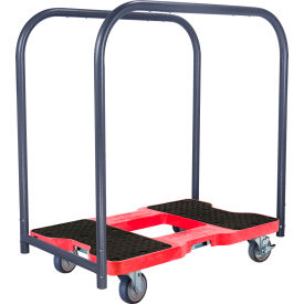 General Purpose E-Track Panel Cart Dolly, 4" Casters, 1200 lb. Capacity, Red