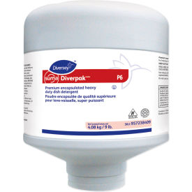 Suma Diverpak Premium Heavy Duty Dish Detergent, Unscented, 9 lb. Capsule, 4/Case