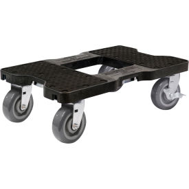 Super-Duty E-Track Dolly, 6" Casters, 1800 lb. Capacity, Black