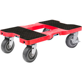 Super-Duty E-Track Dolly with 6" Casters, 1800 lb. Capacity, Red