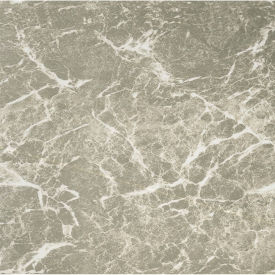 Self Adhesive Vinyl Floor Tile, 12" x 12", Gray Marble, 20 Pack