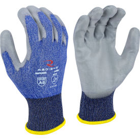 TEKTYE Cut Resistant Gloves, Polyurethane Coated, ANSI A8, XL, Blue