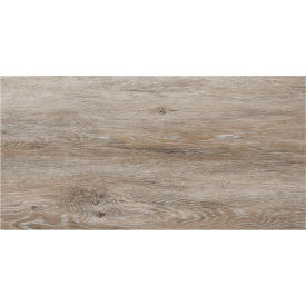 Self Adhesive Vinyl Floor Tile, 12" x 24", Beechwood, 20 Pack