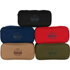 Softshell Tool Case Kit, L, Black/Red/Blue/Khaki/Olive, Pack of 5