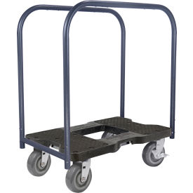 Super-Duty E-Track Panel Cart Dolly, 6" Casters, 1800 lb. Capacity, Black