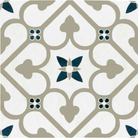 Retro Self Adhesive Vinyl Floor Tile, 12" x 12", Clover, 20 Pack