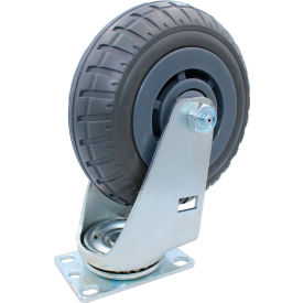 6" Extreme-Duty Synthetic Rubber Swivel Caster, 400 lb. Capacity