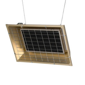 Fostoria Overhead Infrared Electric Heater, 6500W, 208V, 38"L x 20"W x 9-3/4"H, Gold