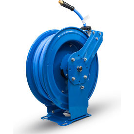 Dual Arm Spring Return Air Hose Reel, 300 PSI, 1/2" ID x 50'L