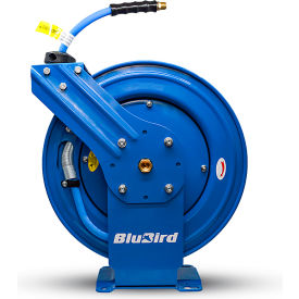Dual Arm Spring Return Air Hose Reel, 300 PSI, 3/8" ID x 50'L