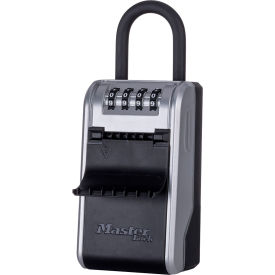 Portable Lock Box, 3"W x 2-3/16"D x 7-11/16"H, Black