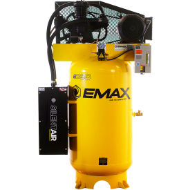 Industrial Two-Stage Silent Air Compressor, 80 Gal Cap, Vertical, 7.5 HP, 26 CFM, 1-Phase, 230V