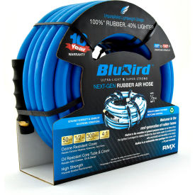 Rubber Air Hose Assembly, 1/2" ID x 50'L