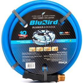 Rubber Air Hose Assembly, 1/2" ID x 15'L