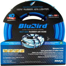 Rubber Air Hose Assembly, 3/8" ID x 25'L