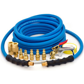 Rubber Air Hose Fleet Edition Tire Inflator Kit, 3/8" ID x 50'L