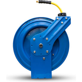 Heavy Duty Single Arm Spring Return Air Hose Reel, 300 PSI, 3/8" ID x 50'L