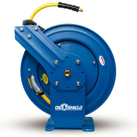Dual Arm Spring Return Air Hose Reel, 300 PSI, 3/8" ID x 100'L