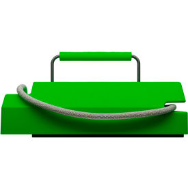 Aviation Chock with Locking Rope, Rubber Pad, PU Cable Handle, 14"L x 6"W x 4-1/2"H