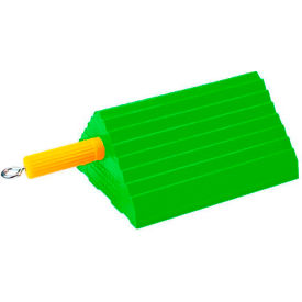 General Purpose Wheel Chock, Polyurethane, 30000 lb. Load Cap., 10"L x 8-1/2"W x 5"H