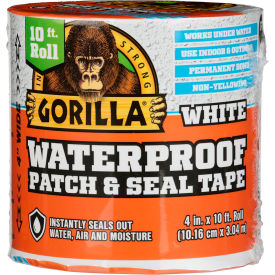 Waterproof Patch & Seal Tape, 4" x 10', White