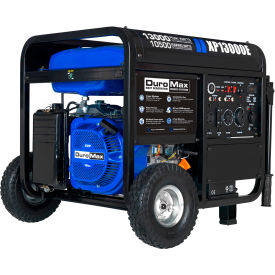 Portable Generator with Electric/Recoil Start, Gasoline, 10500 Rated Watts
