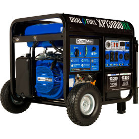 HX Dual Fuel Portable Generator with Electric Start, Gasoline/LP, 10500 Rated Watts