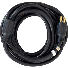 25' Heavy Duty Generator Power Cord with Cord Haner, 30A, 10GA, 240V