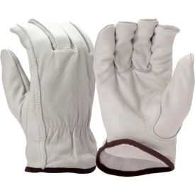 Insulated Value Cowhide Drivers Gloves, Keystone Thumb, M, White