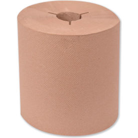Universal Hand Towel Roll, Notched, 1-Ply, 8"W x 630'L, Natural, 756 Sheets/Roll, Qty 6