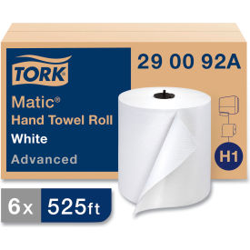 Advanced Matic Hand Towel Roll, 2-Ply, 7-11/16"W x 525'L, White, 643Sheets/Roll, 6 Rolls