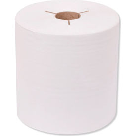 Universal Hand Towel Roll, Notched, 1-Ply, 8"W x 800'L, White, 960 Sheets/Roll, 6 Rolls
