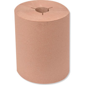 Universal Hand Towel Roll, Notched, 1-Ply, 8"W x 425'L, Natural, 463/Roll, 12 Rolls