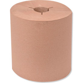 Universal Hand Towel Roll, Notched, 1-Ply, 8"Wx 1000'L, Natural, 1200Sheets/Roll, 6 Rolls