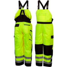 Insulated Winter Bib Pants, S, Hi-Vis Lime
