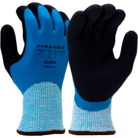 Insulated Cut Resistant Dipped Gloves, Latex Coated, ANSI A5, 2XL, Blue