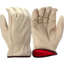 Insulated Select Pigskin Drivers Gloves, Keystone Thumb, L, Tan